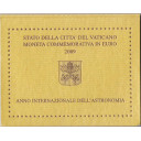 2009 - Astronomia Anno Internazionale 2 €  in folder Benedetto XVI